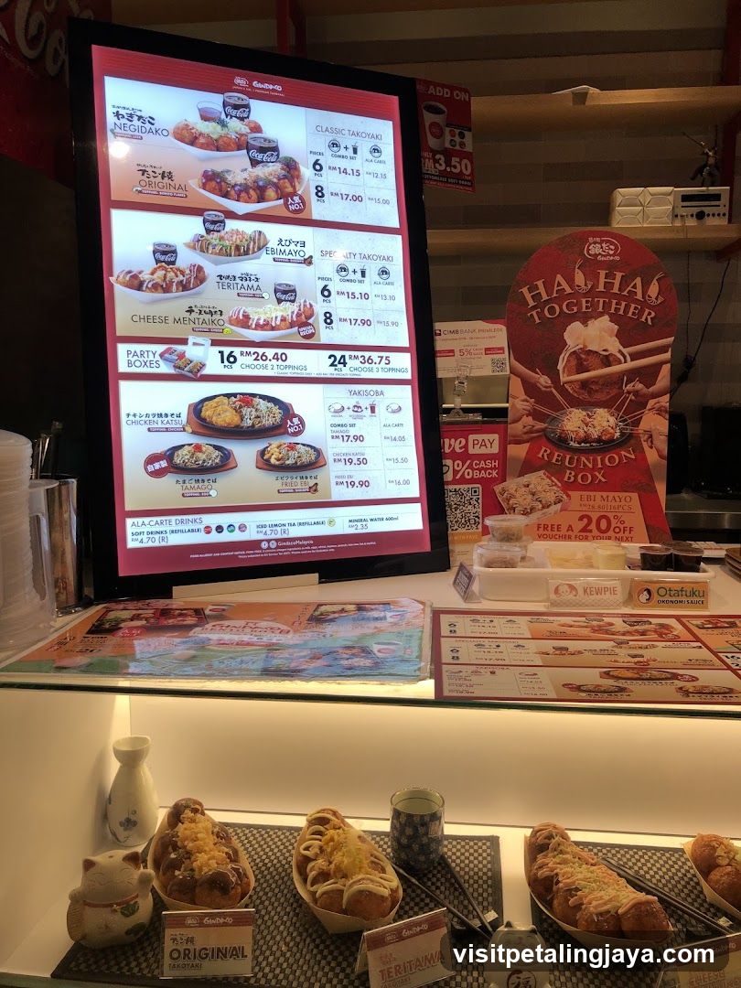 Otsufu Takoyaki Display and Menu Board