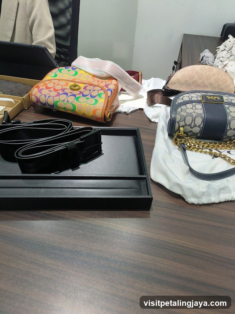 Luxury Handbags Display