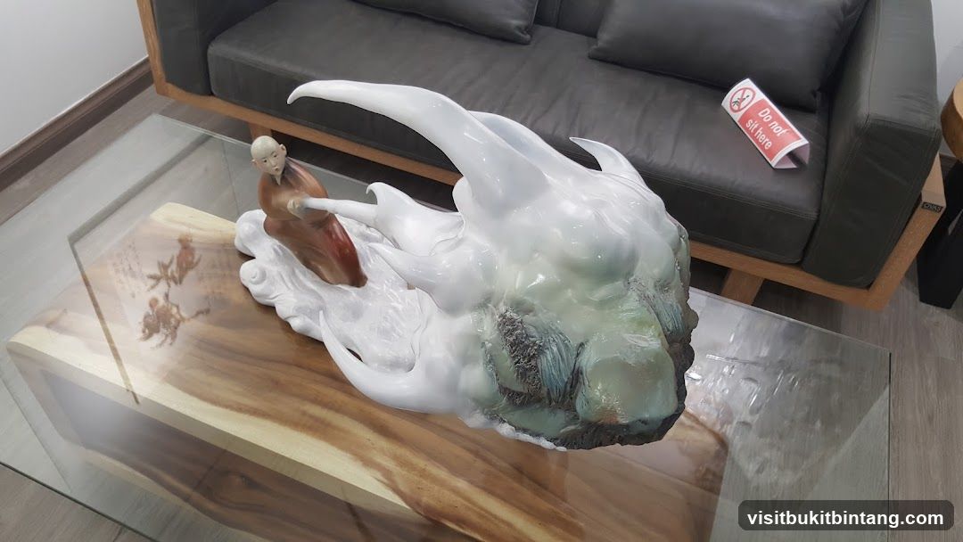 Sculpture on coffee table