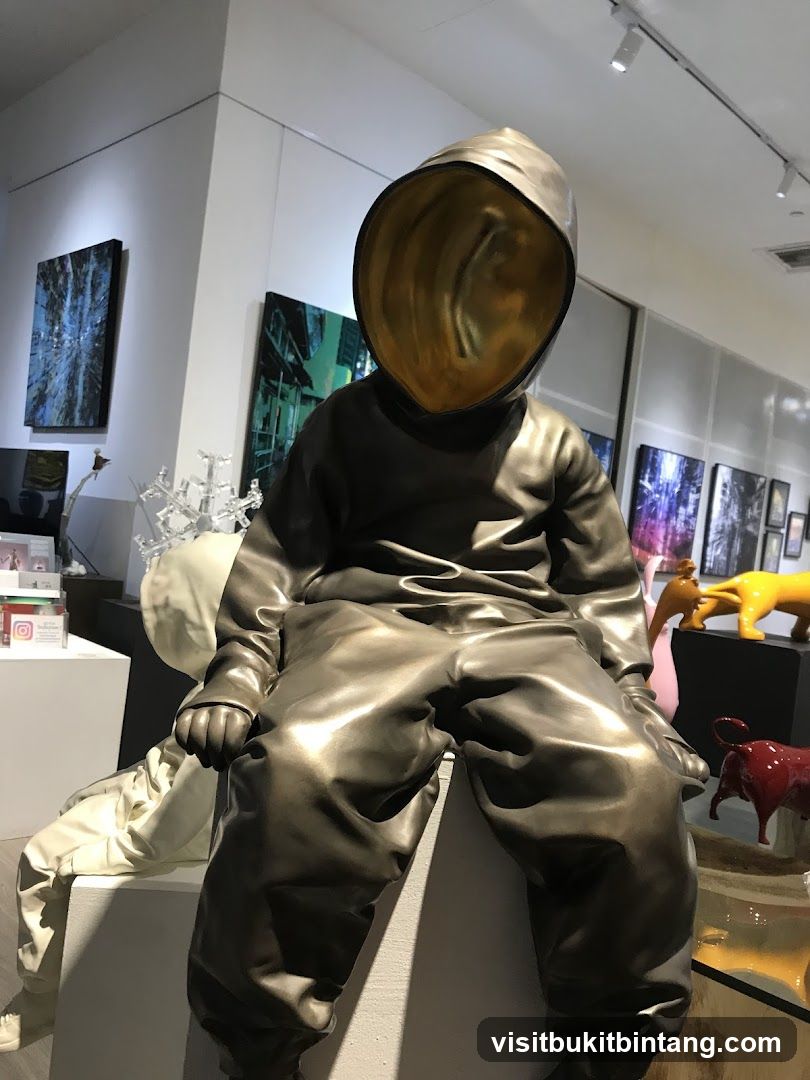 Sculptures in an Art Gallery