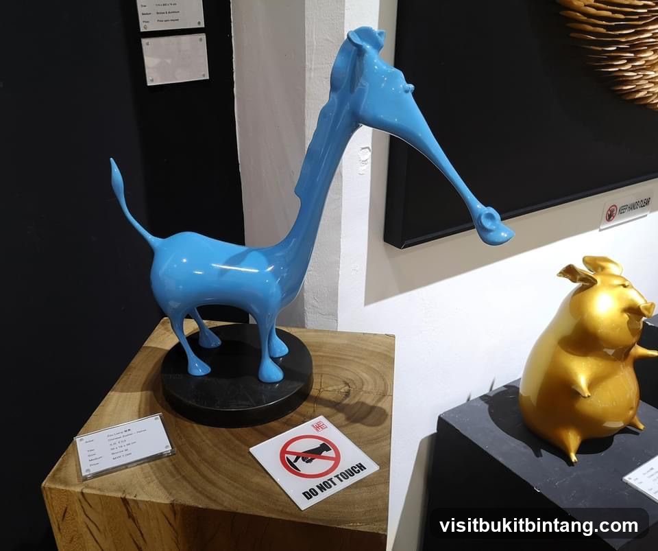 Sculptures in an Art Gallery