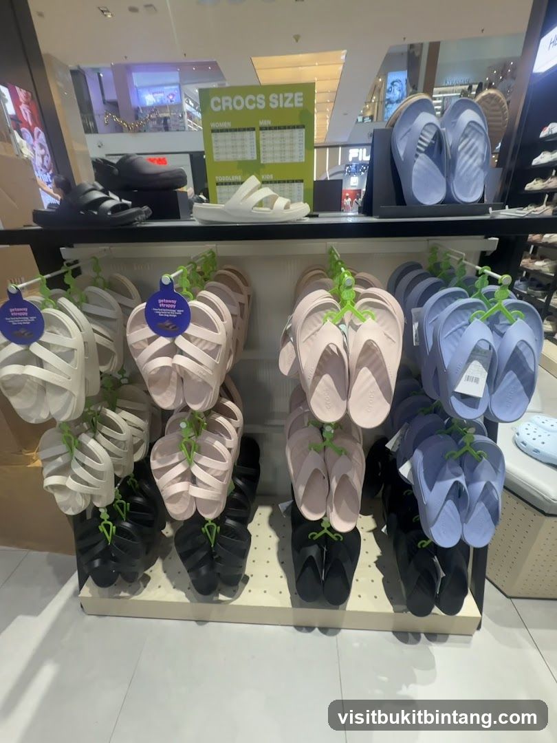 Crocs Footwear Display