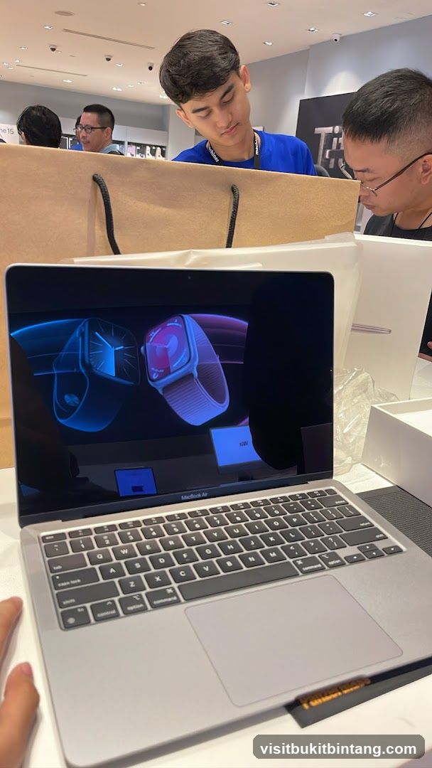 MacBook Air with Apple Watch Display