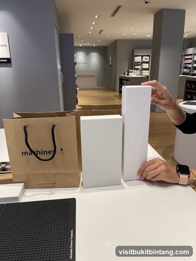 Apple Watch Boxes and Shopping Bag