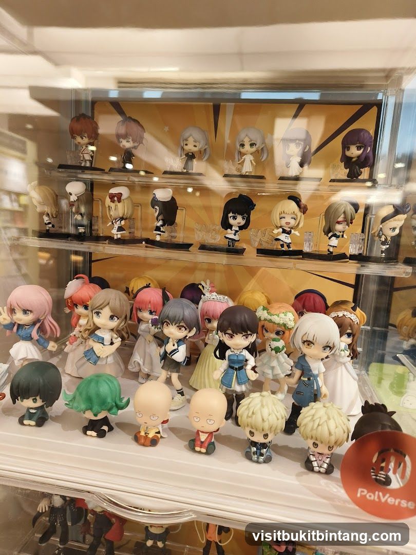 Display of Anime Figurines