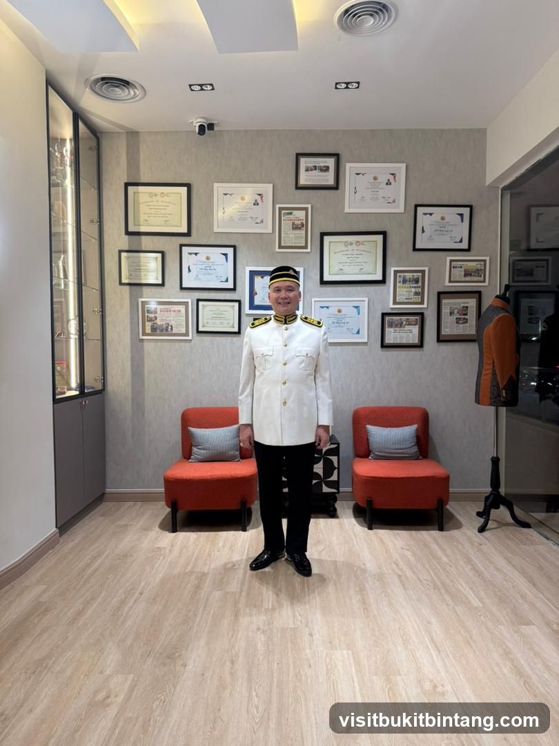 Man in Uniform Standing in a Room