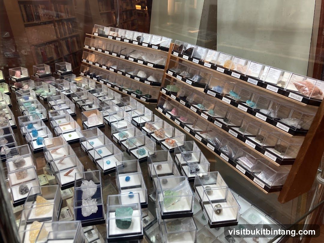 Display of Minerals