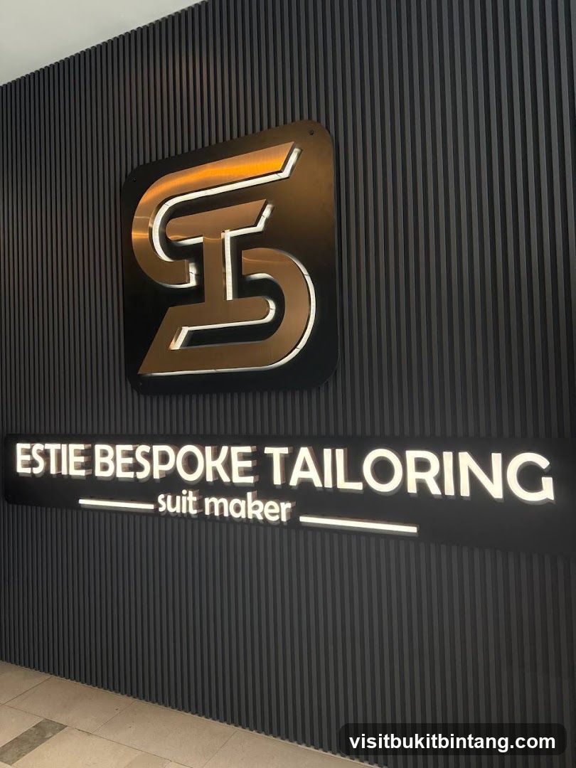 Estie Bespoke Tailoring Signage