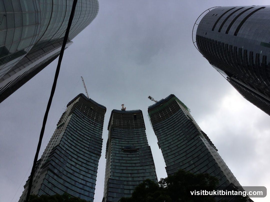 Skyscrapers under construction