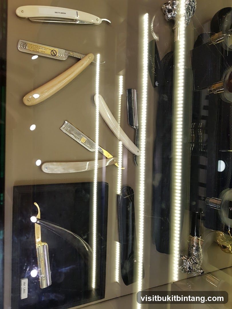 Display of Straight Razors