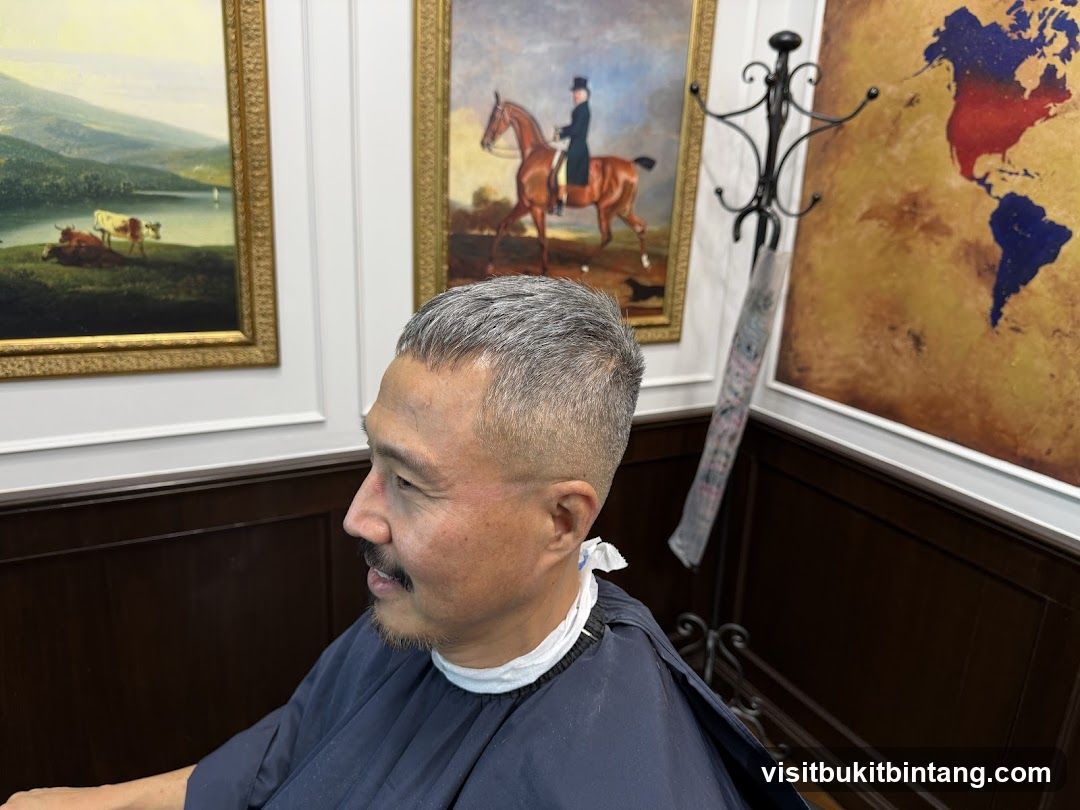 Man in Barber Chair