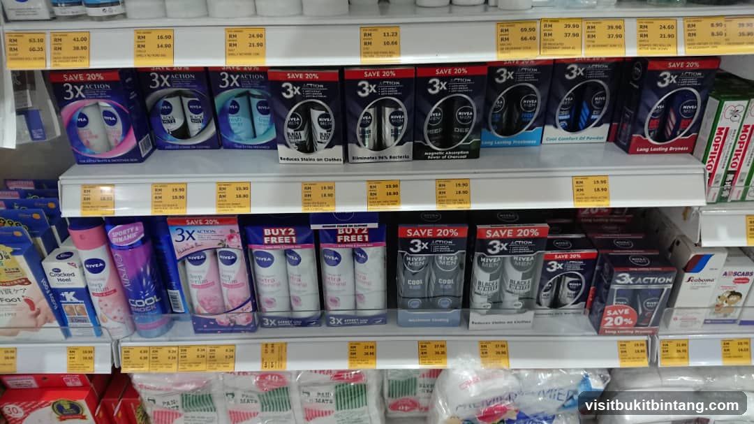 Deodorant and Personal Care Products on Shelves