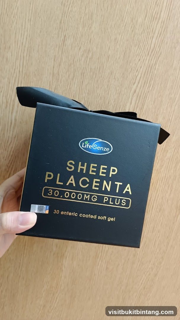 LifeGenze Sheep Placenta 30,000mg Plus Soft Gel Box