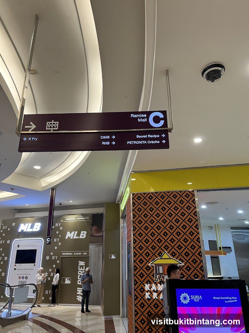Mall Interior with Signage