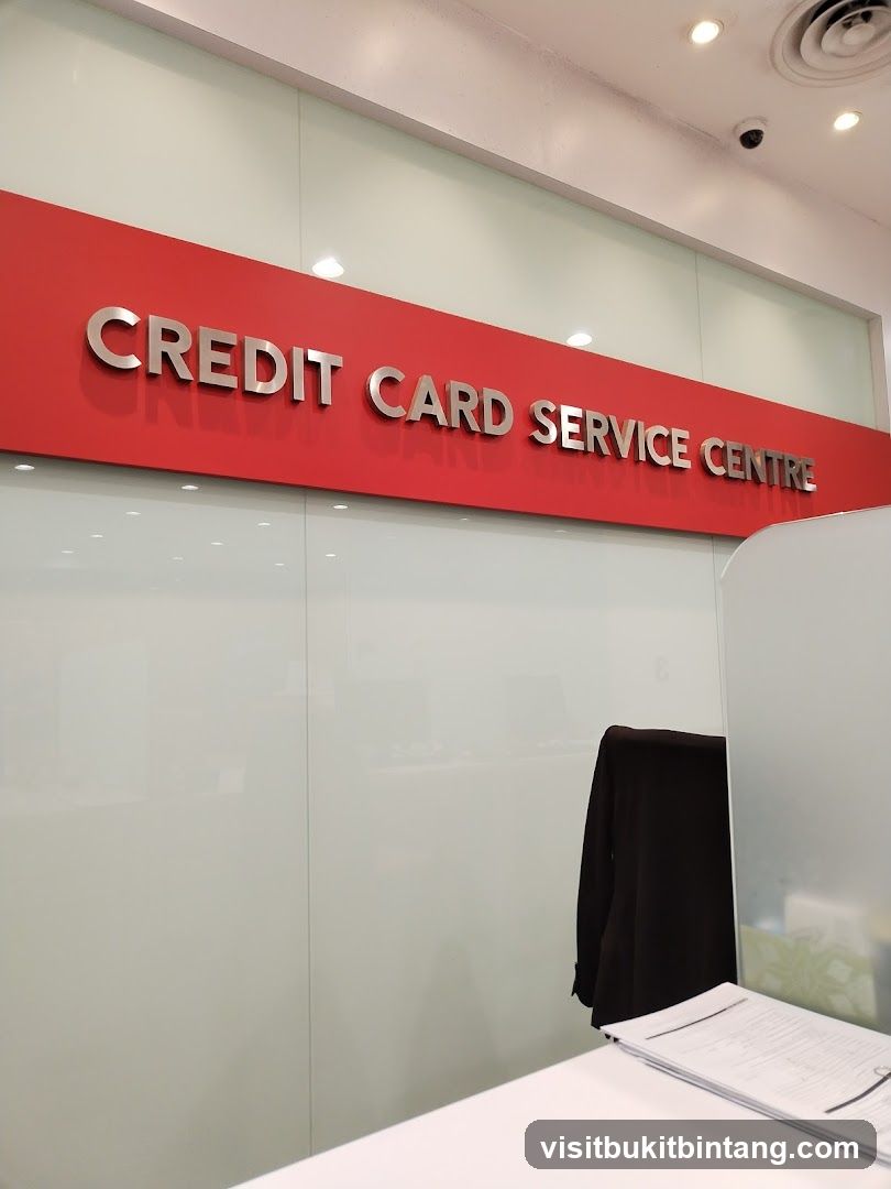 Credit Card Service Centre Signage