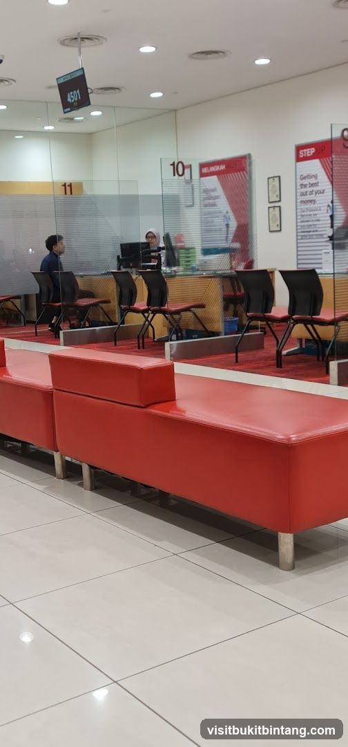 Bank Interior with Waiting Area