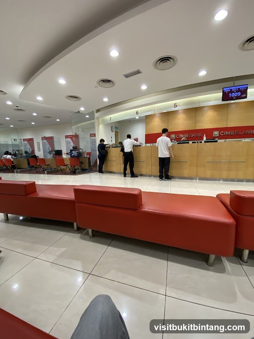 Bank Interior with Waiting Area