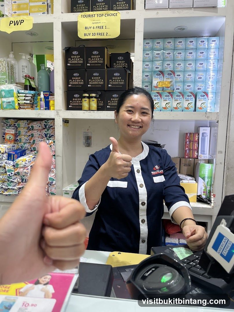 Store Employee Giving Thumbs Up