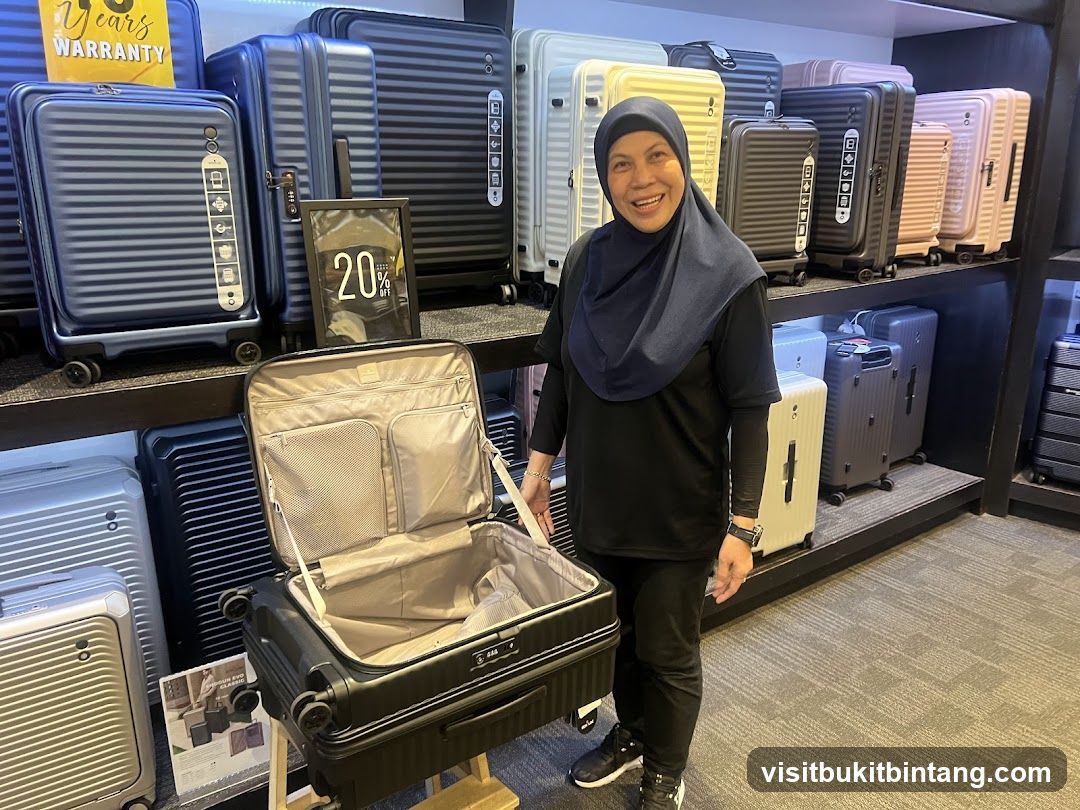 Woman Posing with Luggage