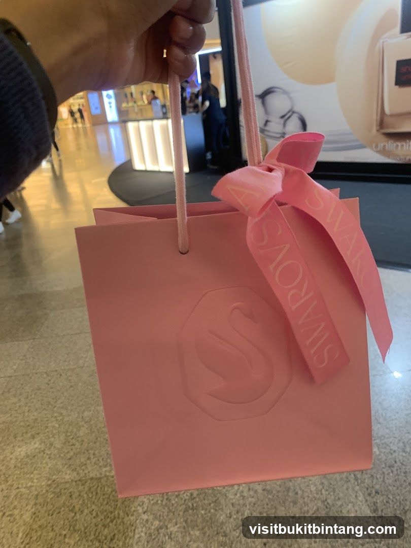 Pink Gift Bag with Ribbon