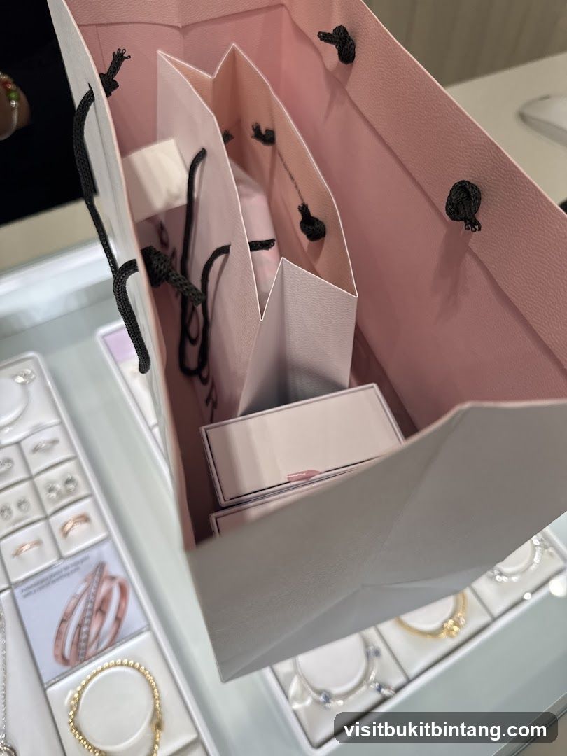 Jewelry Display and Shopping Bags
