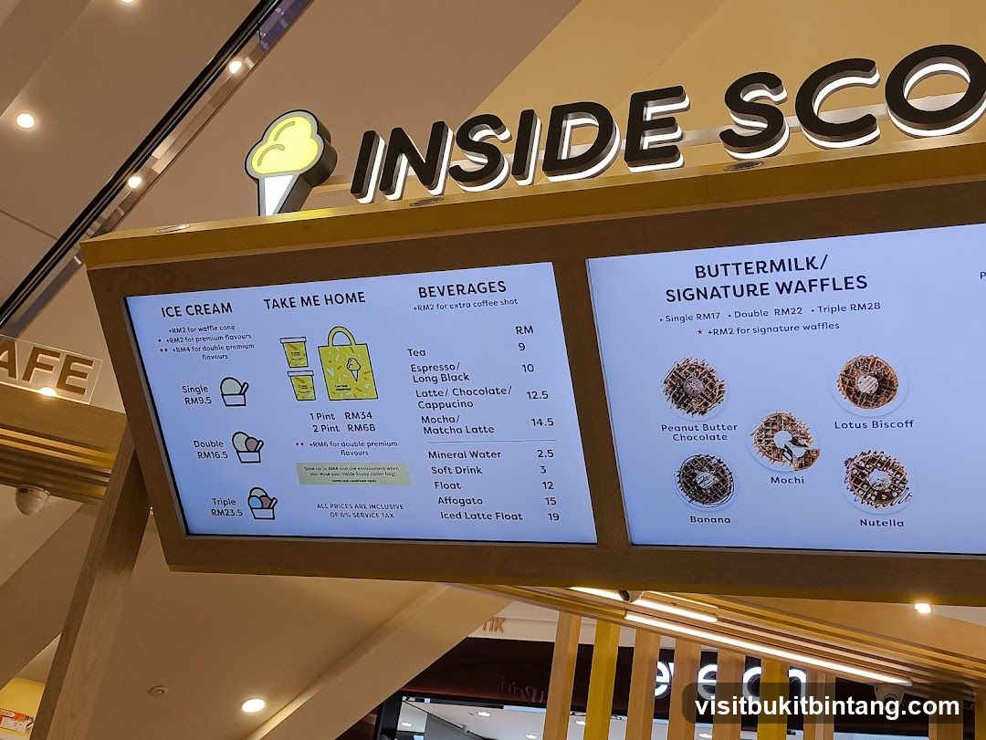 Inside Scoop Menu