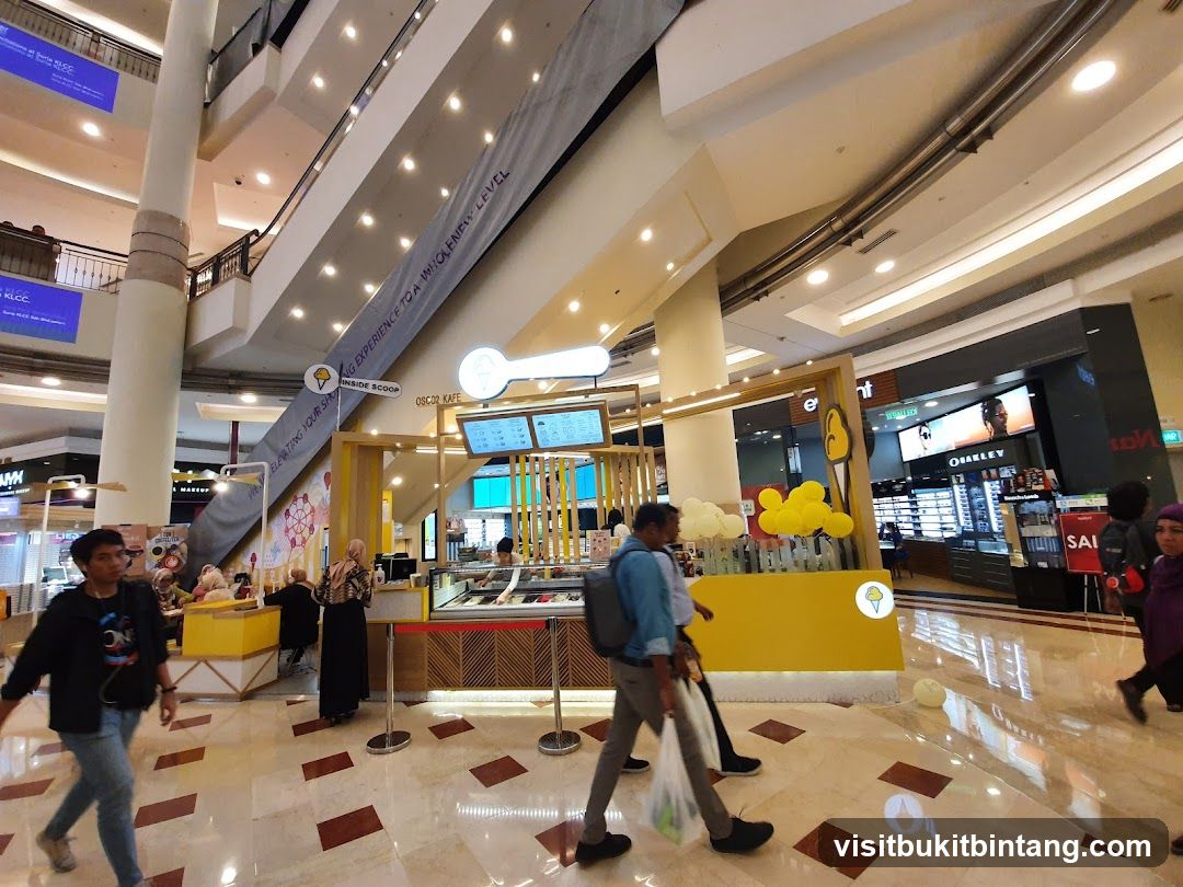 Ice Cream Cafe in a Mall