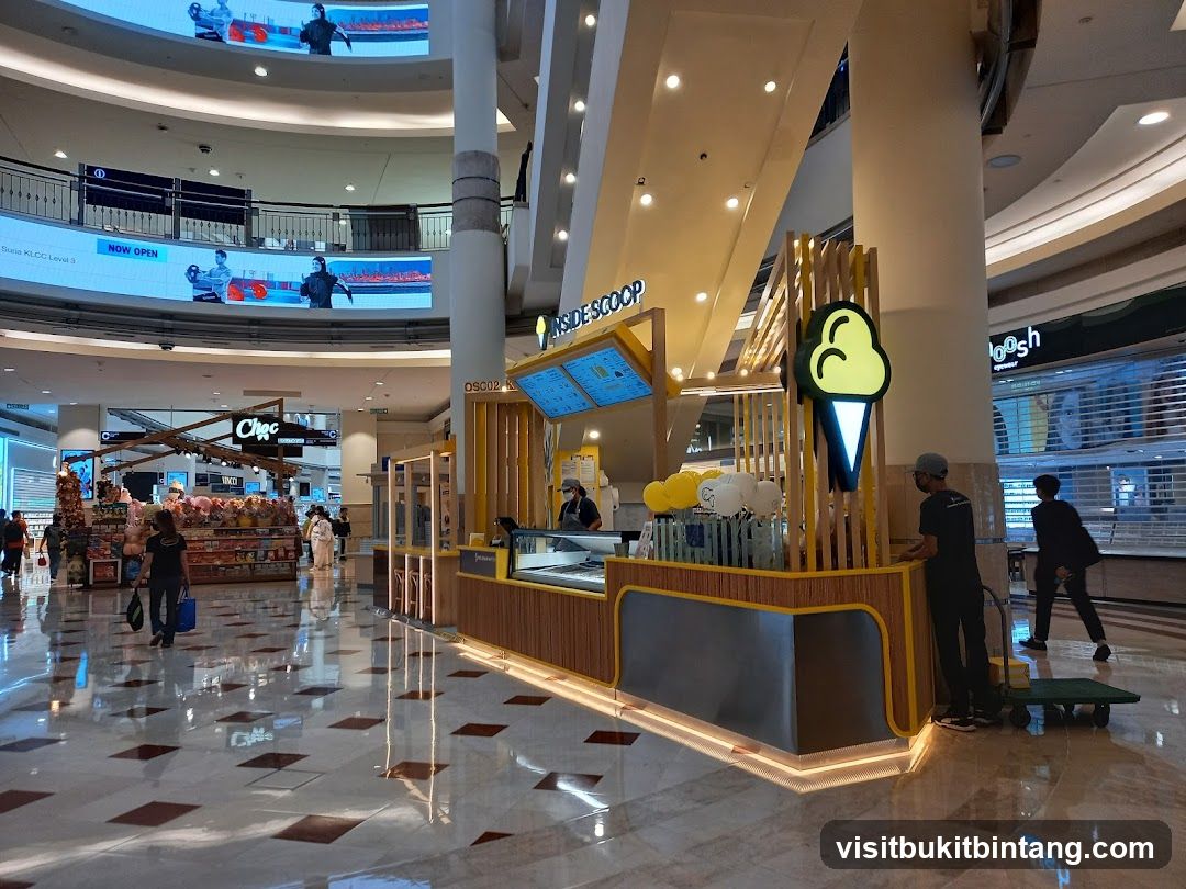 Ice Cream Kiosk in a Mall
