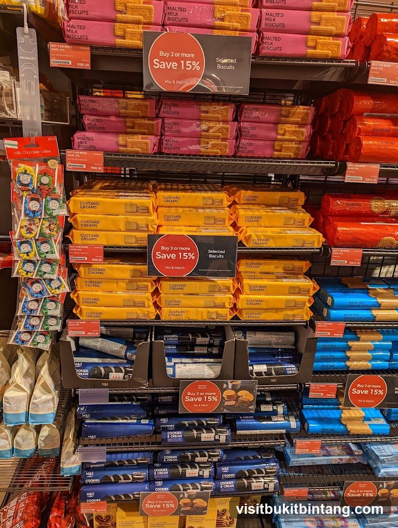 Biscuits on display