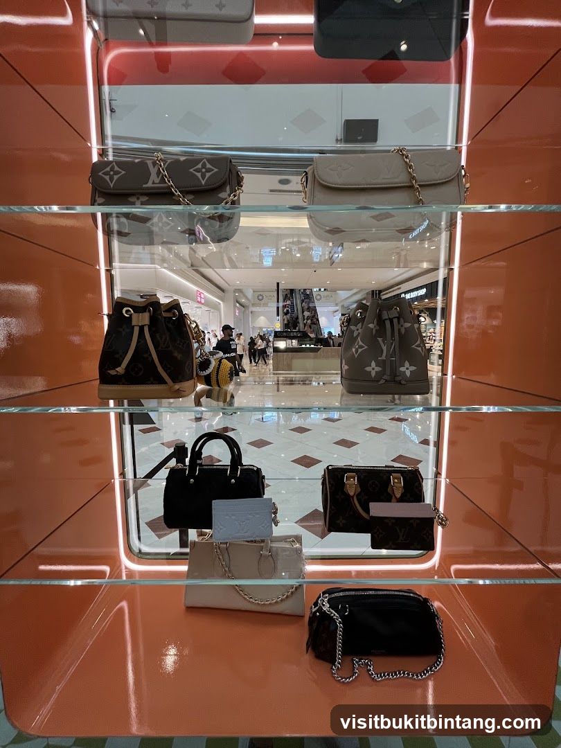 Designer Handbags Display