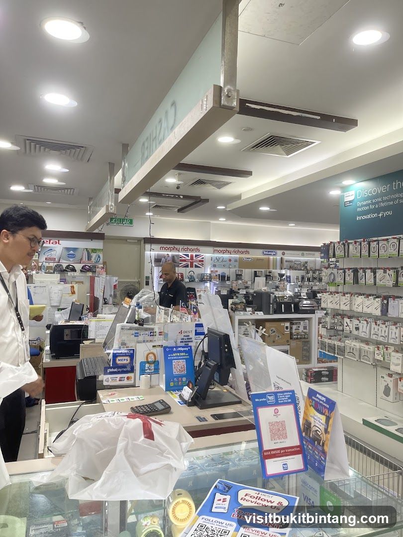 Store Interior with Cashier Area