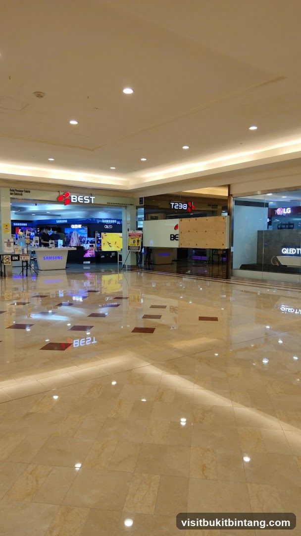 Electronics store interior