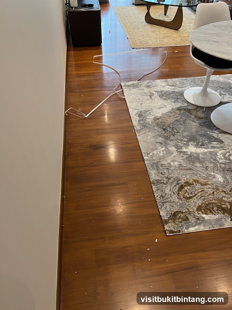 Messy Floor with Debris