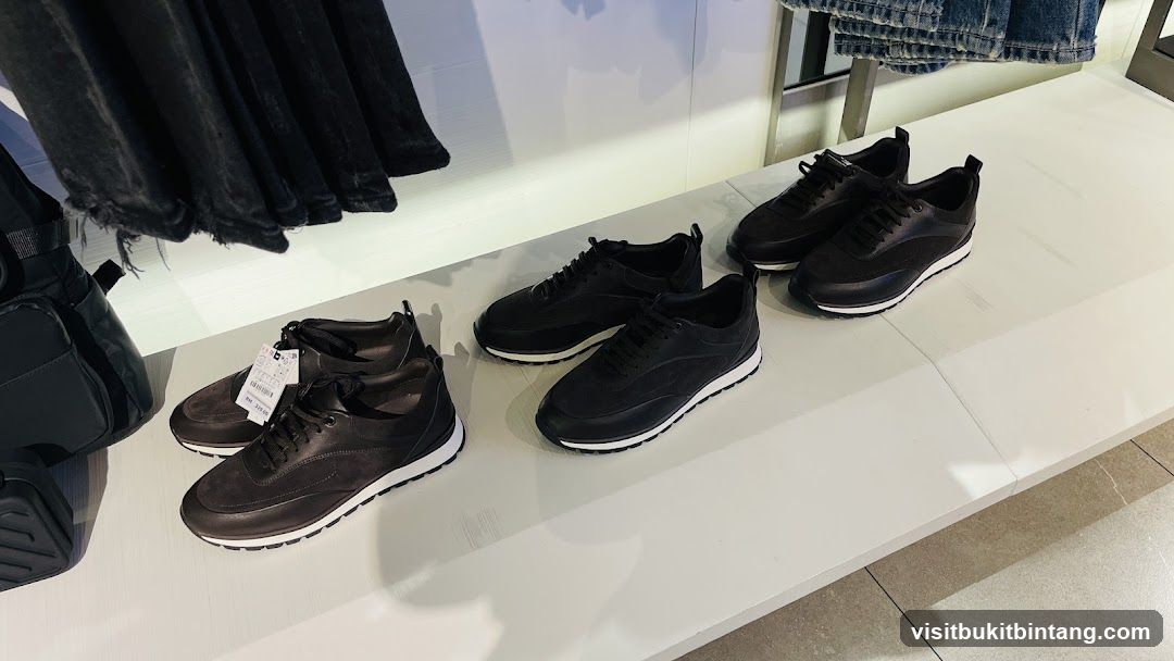 Black Sneakers Display