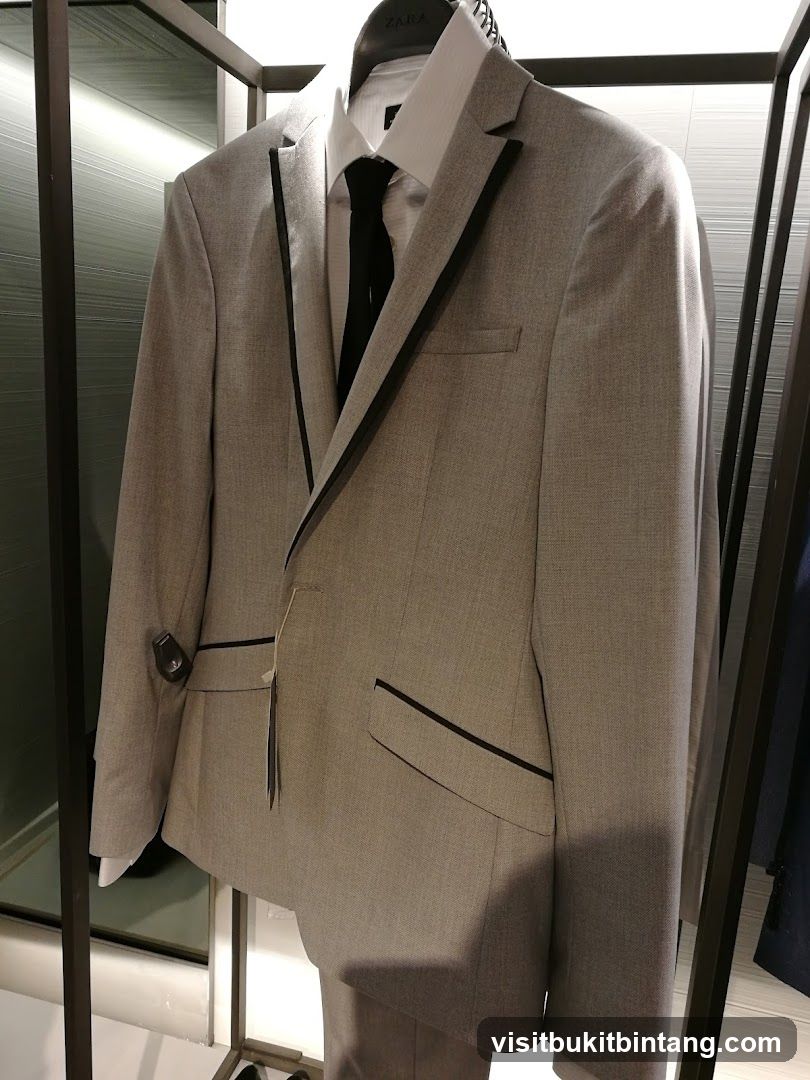 Grey Suit with Black Trim