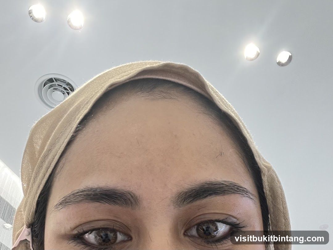 Close-up of a person wearing a hijab