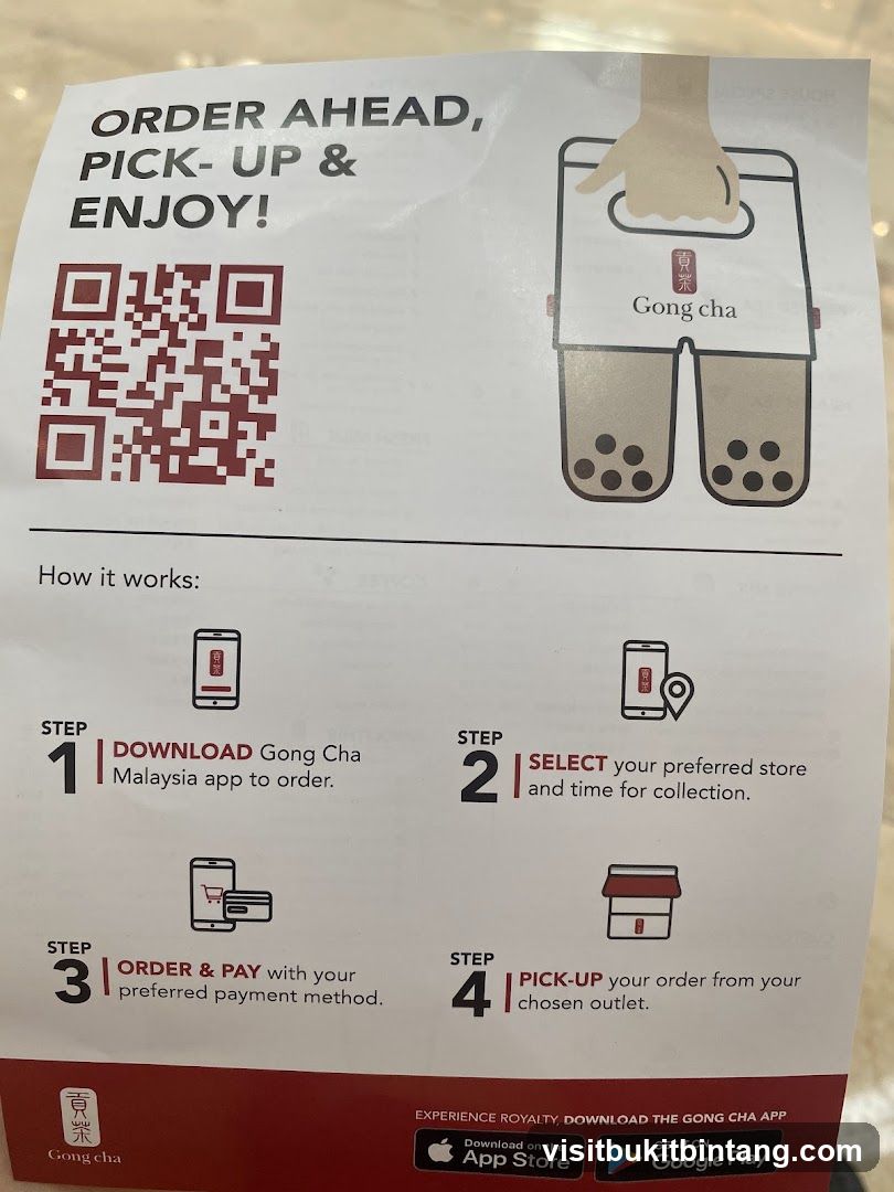Gong Cha Order Ahead Instructions