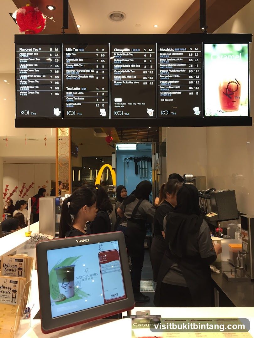 KOI Thé Menu