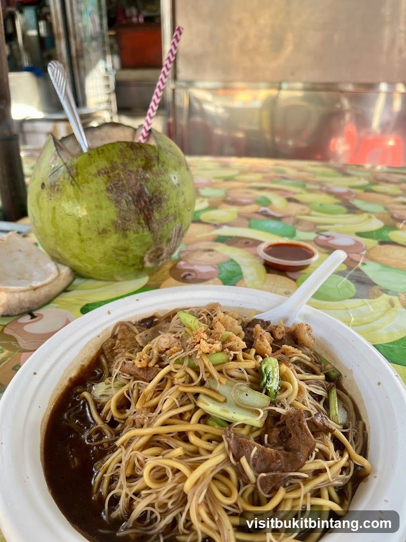 Noodles and Coconut Drink