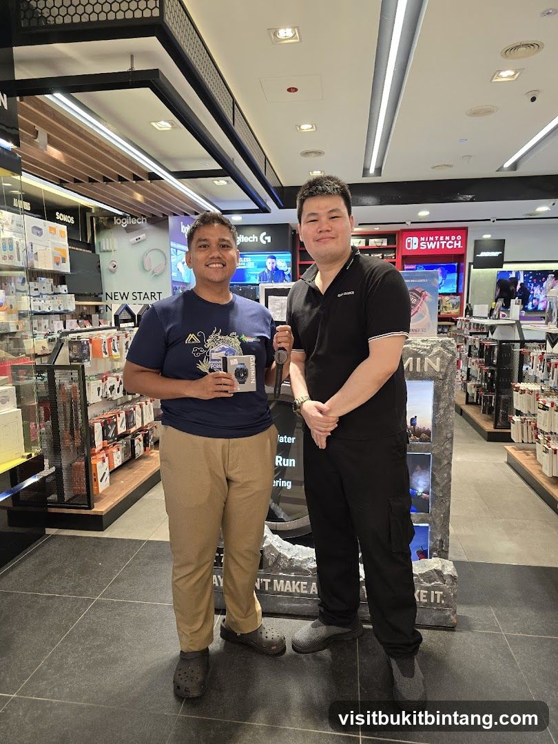 Two men in a store