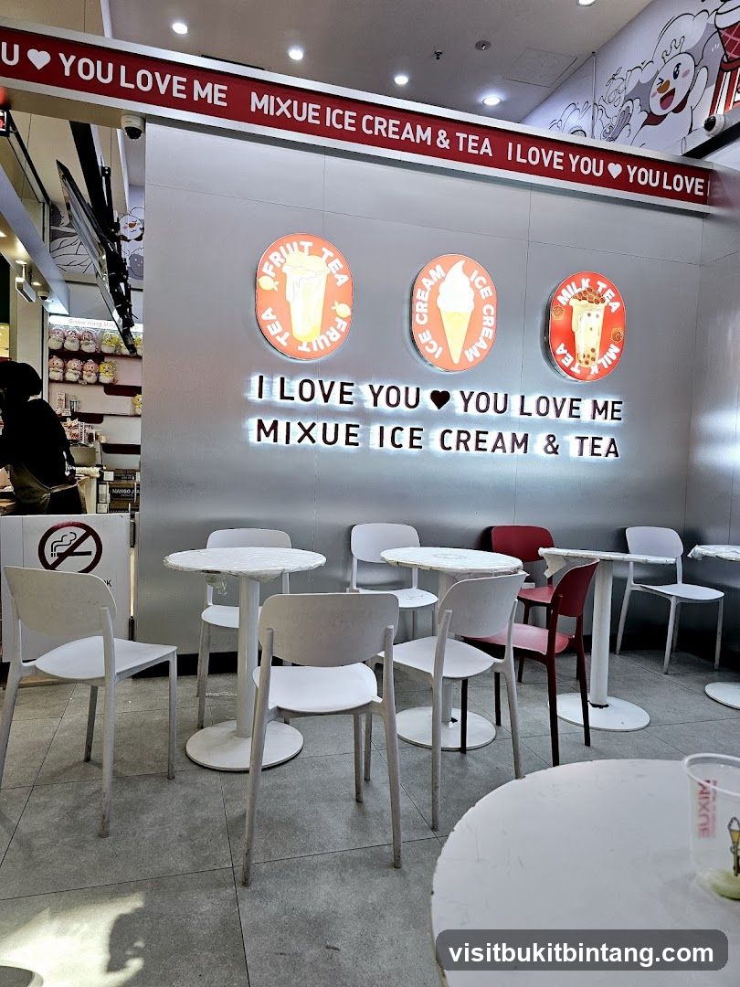 Mixue Ice Cream & Tea Seating Area