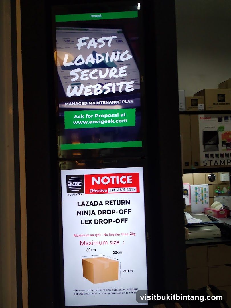 Digital Display with Advertisements