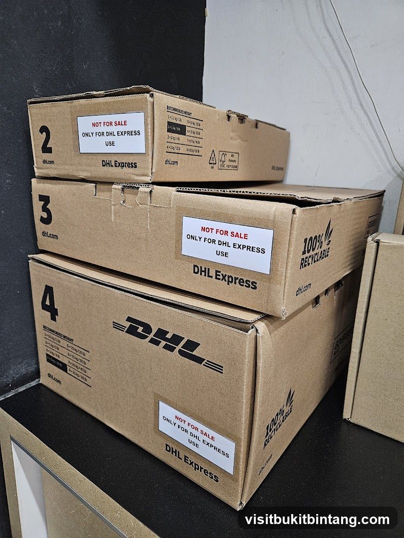 DHL Express Boxes