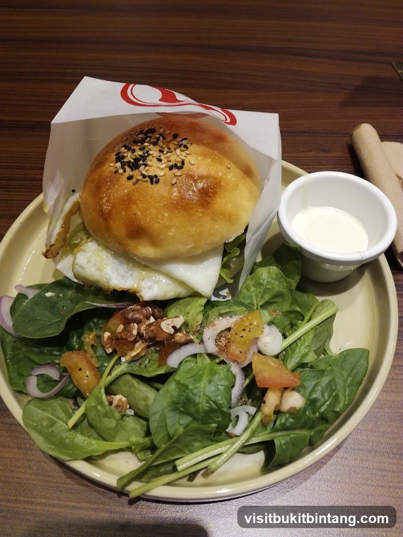 Burger and Salad