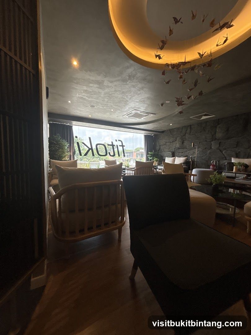 Interior of a lounge area