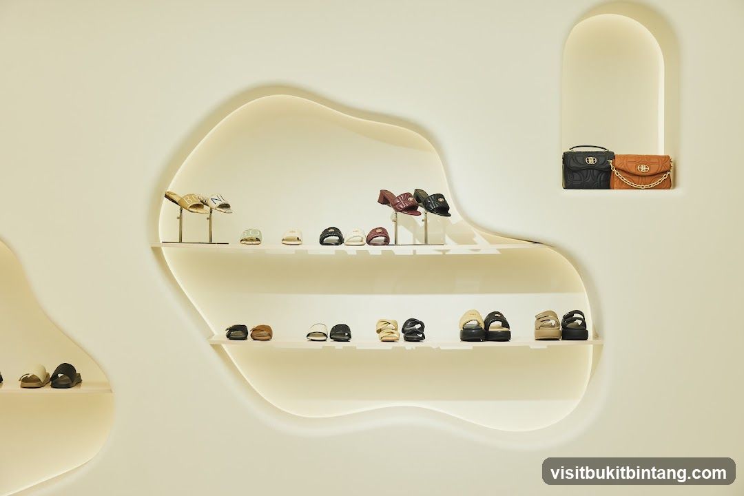 Display of Shoes and Handbags