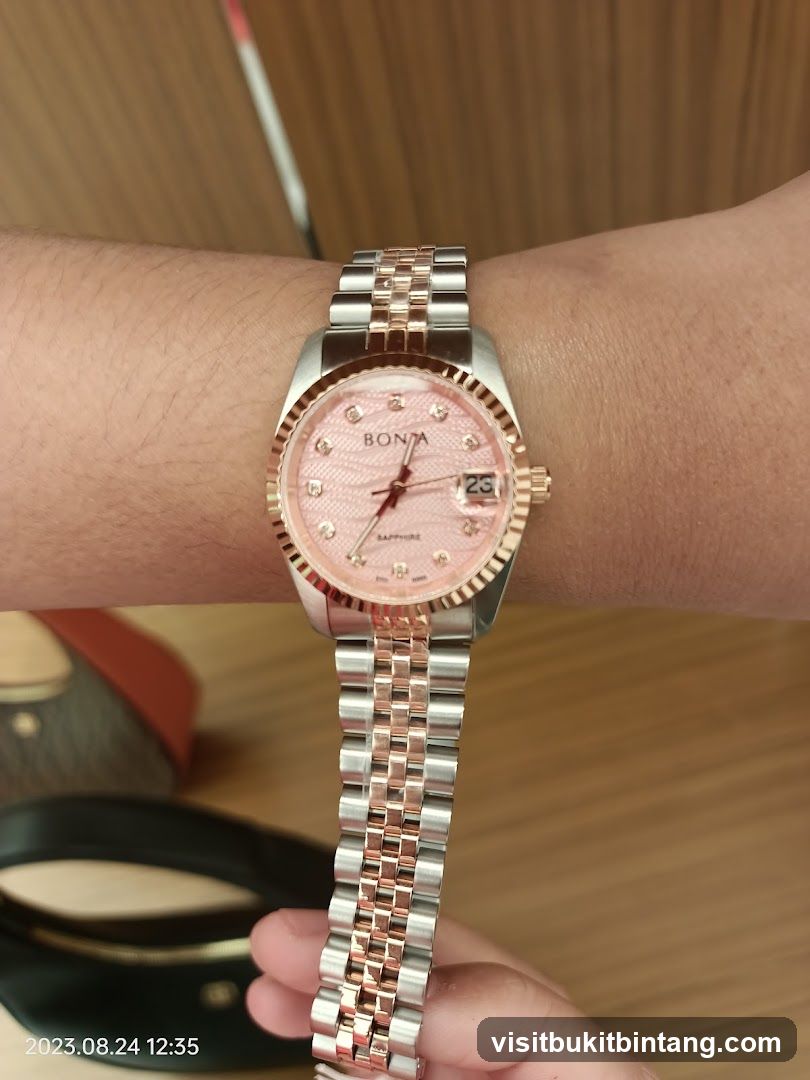 Watch on wrist