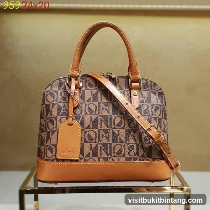 Monogrammed Dome Satchel