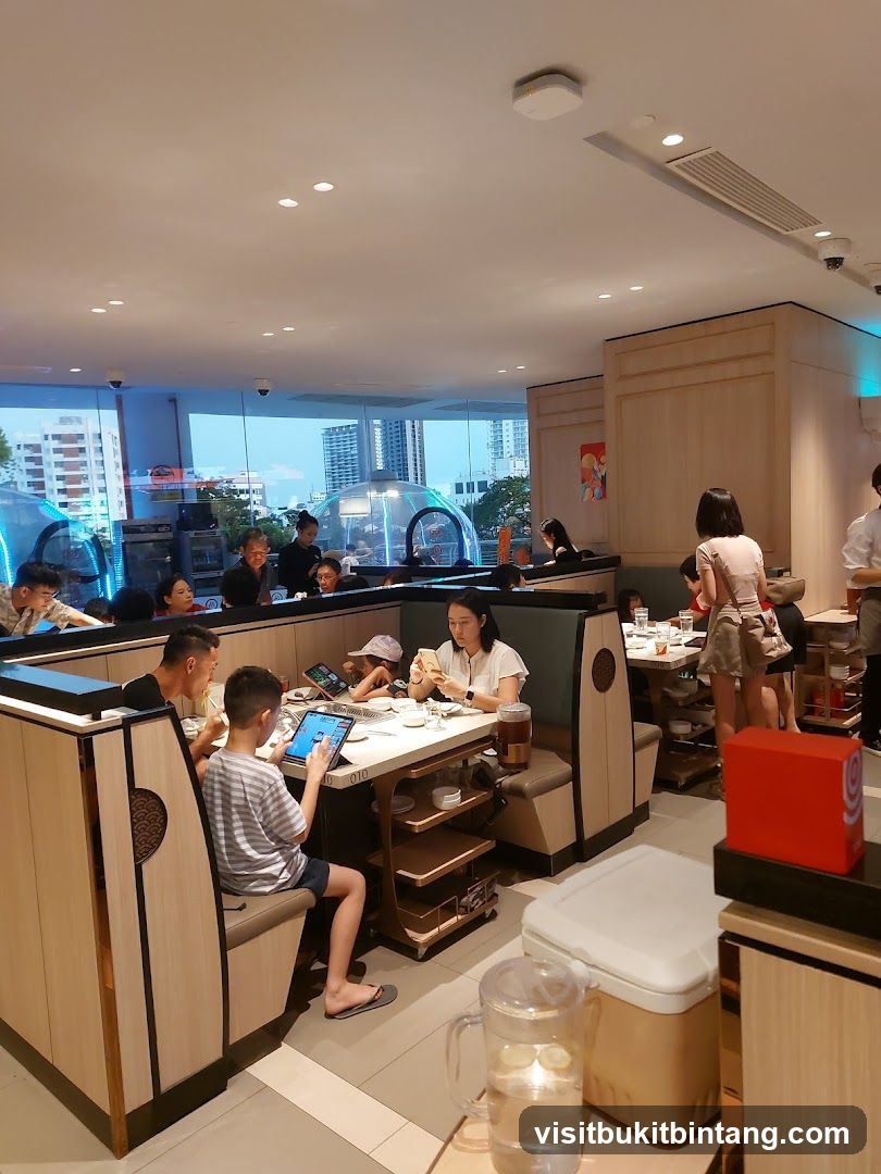 Diners at a restaurant