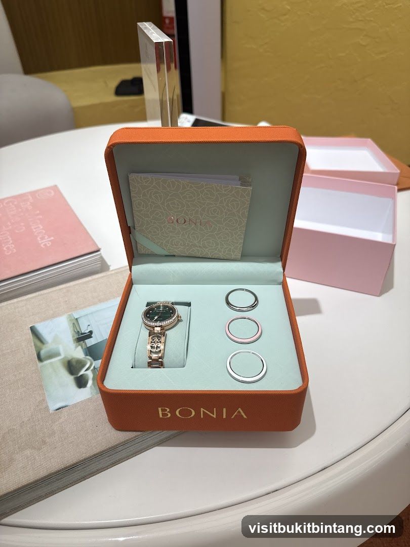 Bonia Watch and Ring Set